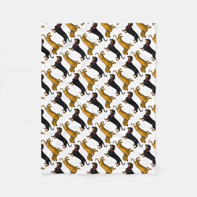 Manta Polar dachshund (Anverso)