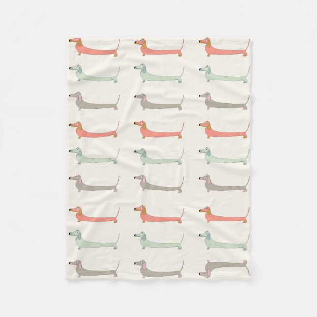 Manta Polar Dachshund Cosy Throw (Anverso)