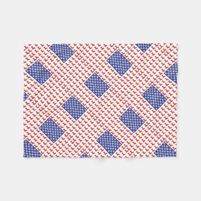 Manta Polar Dachshund de Estados Unidos (Frente (Horizontal))