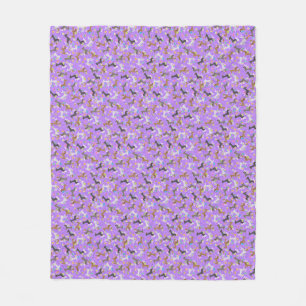 Manta Polar Dachshund de Pascua (púrpura)