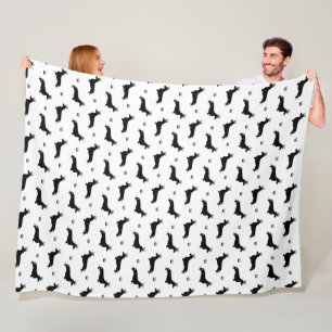 Manta Polar Dachshund del pelo corto del rey - patrón 1