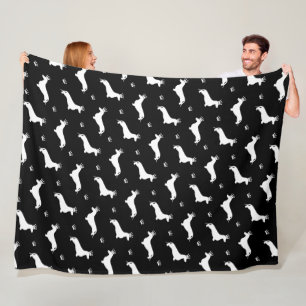Manta Polar Dachshund del pelo corto del rey - patrón 2