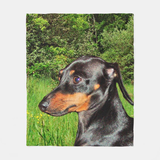 Manta Polar Dachshund Doxie del perro (Anverso)