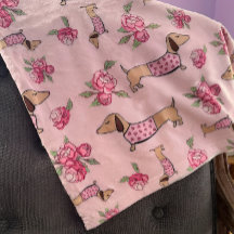 Dachshund Funda Floral Rosa Wiener Dog Love