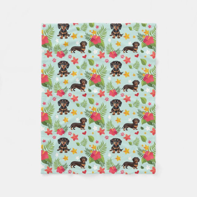 Manta Polar Dachshund Gift (Anverso)