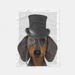 Manta Polar Dachshund, hound formal y Gorra