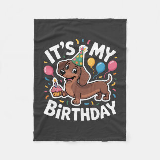 Manta Polar Dachshund It's My Birthday