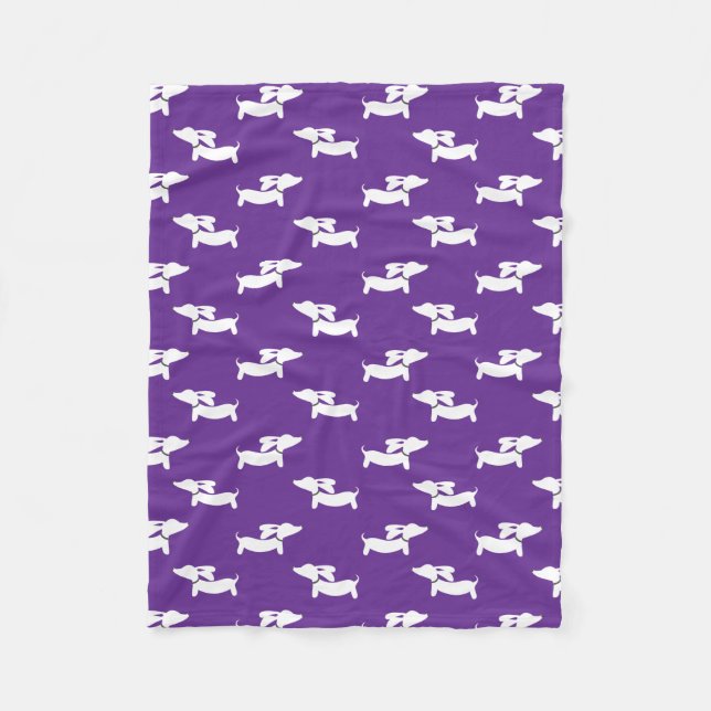 Manta Polar Dachshund Morple Blanket para Doxie Moms Dads (Anverso)