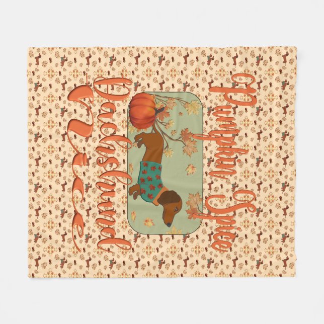 Manta Polar Dachshund Nice (Frente (Horizontal))