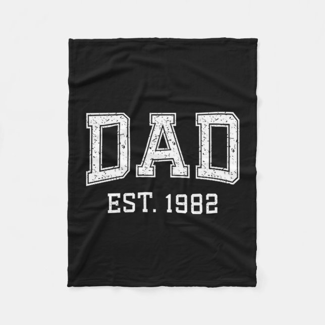 Manta Polar Dad Est 1982 Dad D Fathers Day Ized  (Anverso)