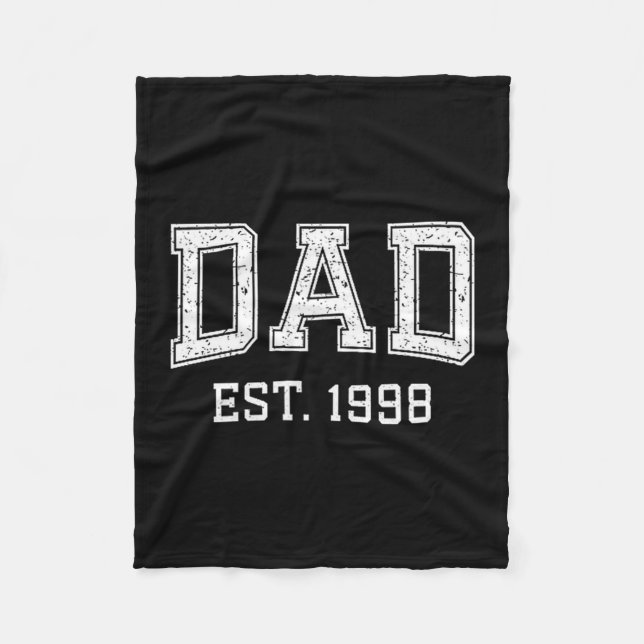 Manta Polar Dad Est 1998 Dad D Fathers Day Ized  (Anverso)
