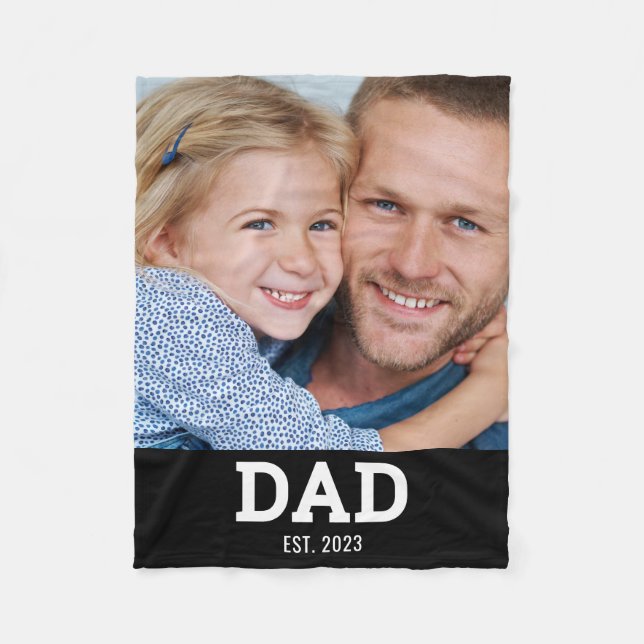 Manta Polar Dad Established Black Modern Photo (Anverso)