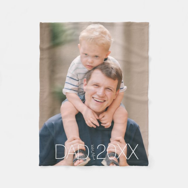 Manta Polar Dad Established Modern Script Photo  (Anverso)