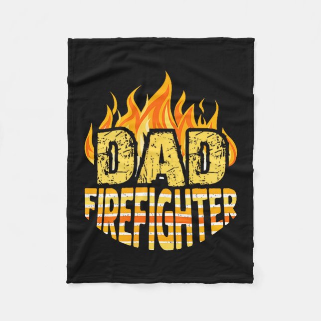 Manta Polar Dad Firefighter Fireman Gift Proud Firefighter Quo (Anverso)