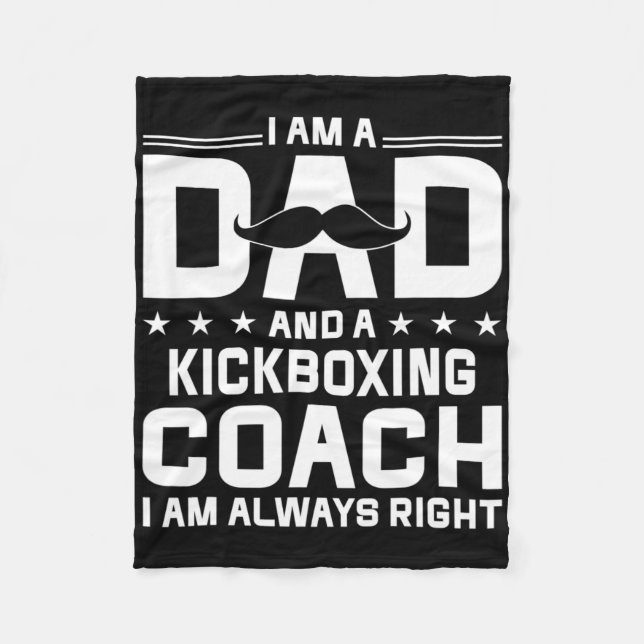 Manta Polar Dad Kickboxing Coach Always Right Kickboxing Coach (Anverso)