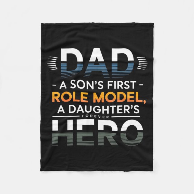 Manta Polar Dad Son Role Model Daughter Hero Quote  (Anverso)