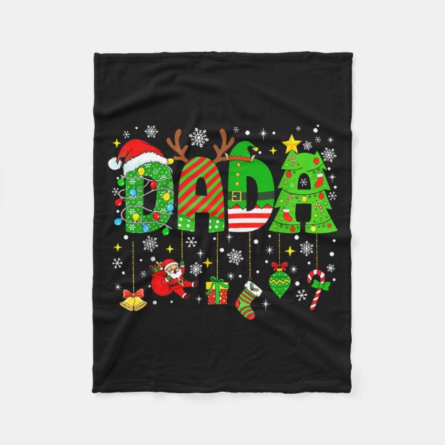 Manta Polar Dada Matching Funny Christmas Family Couple Xmas S (Anverso)