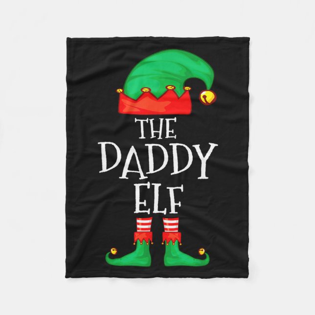 Manta Polar Daddy Elf Family Christmas Daddy Dad Father Elf Sw (Anverso)