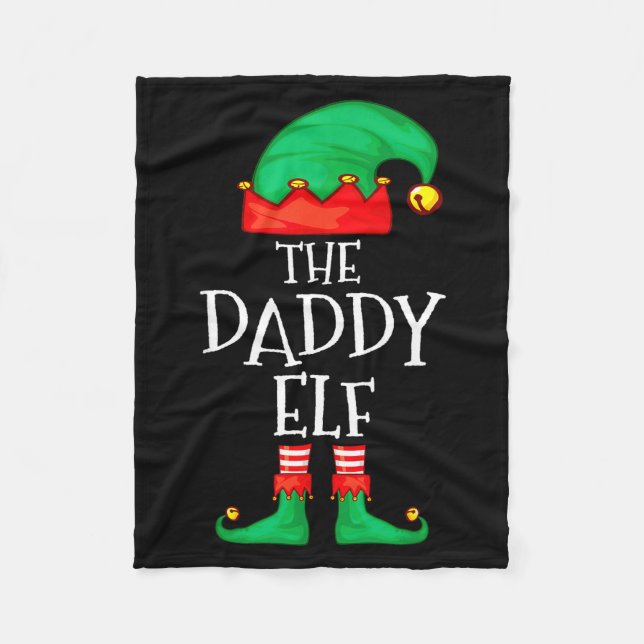 Manta Polar Daddy Elf Family Christmas Daddy Dad Father Elf Sw (Anverso)