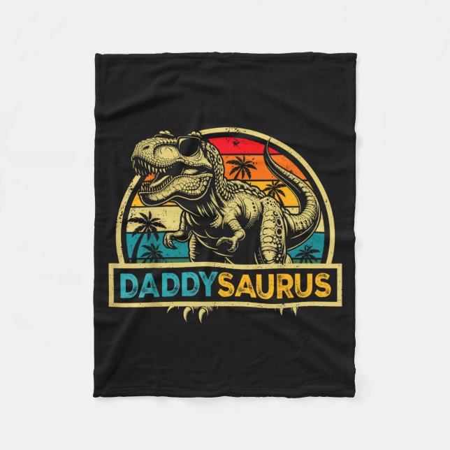 Manta Polar Daddysaurus T Rex Dinosaur Daddy Saurus Family Mat (Anverso)