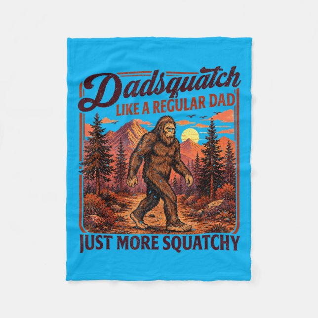 Manta Polar Dadsquatch Pie Grande Como Un Padre Regular Más (Anverso)