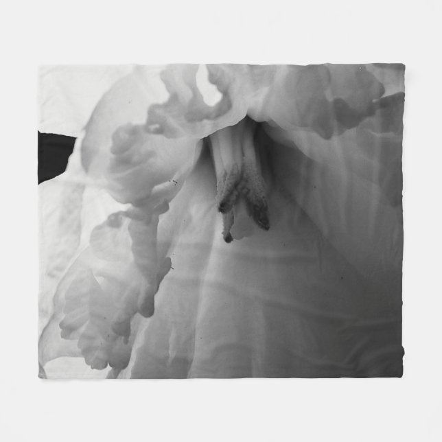 Manta Polar Daffodil Fotografía en blanco y negro (Frente (Horizontal))