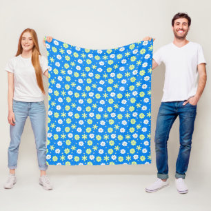 Manta Polar Daisies y estrellas