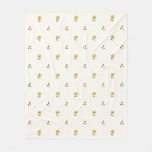 Manta Polar Daisy Dreams Yellow Brown