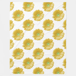 Manta Polar Daisy gerbera amarilla
