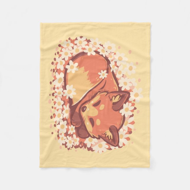 Manta Polar Daisy Spring Fox (Anverso)