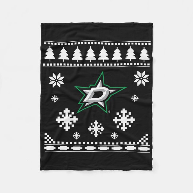 Manta Polar Dallas Stars Ugly Navidades Sweater Holidaze (Anverso)
