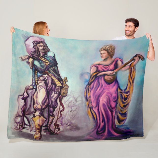 Manta Polar Dalliance Fleece Blanket (In situ)