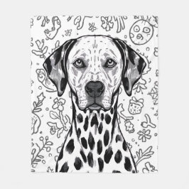 Manta Polar Dalmatian blanket