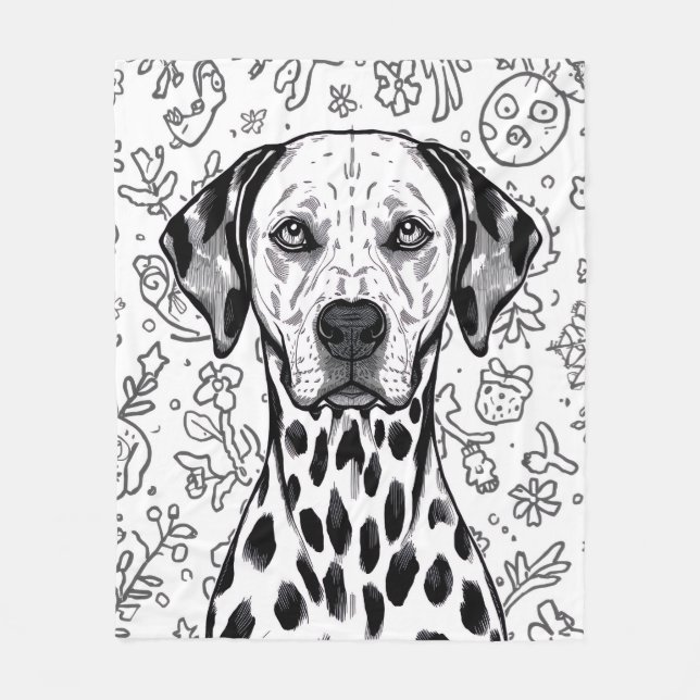 Manta Polar Dalmatian blanket (Anverso)