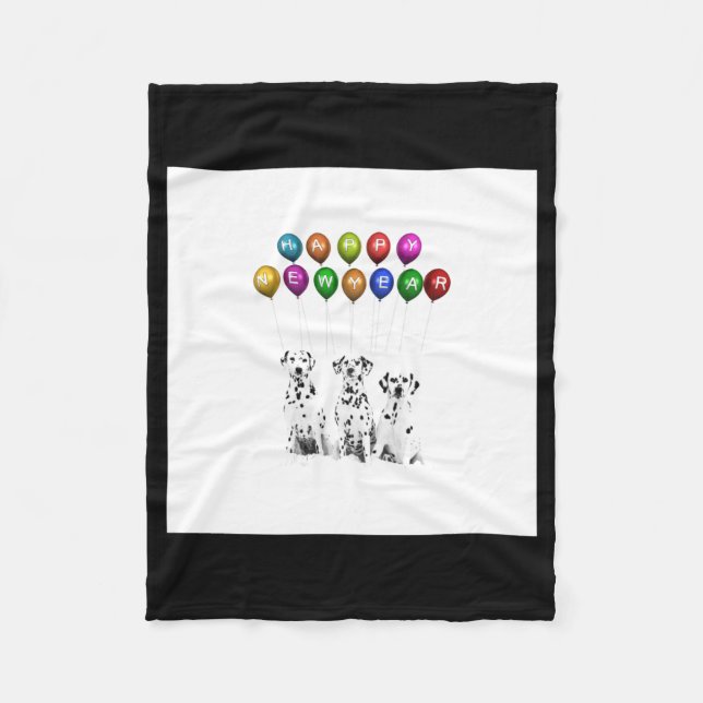 Manta Polar Dalmatians Wishing Happy New Year 2016 _1  (Anverso)