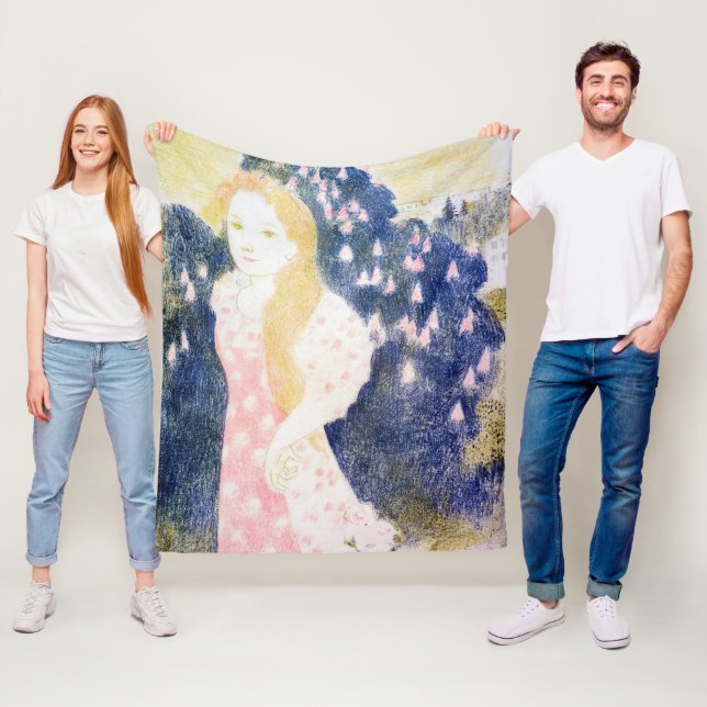 Manta Polar Dama con vestido rosa, Maurice Denis (In situ)