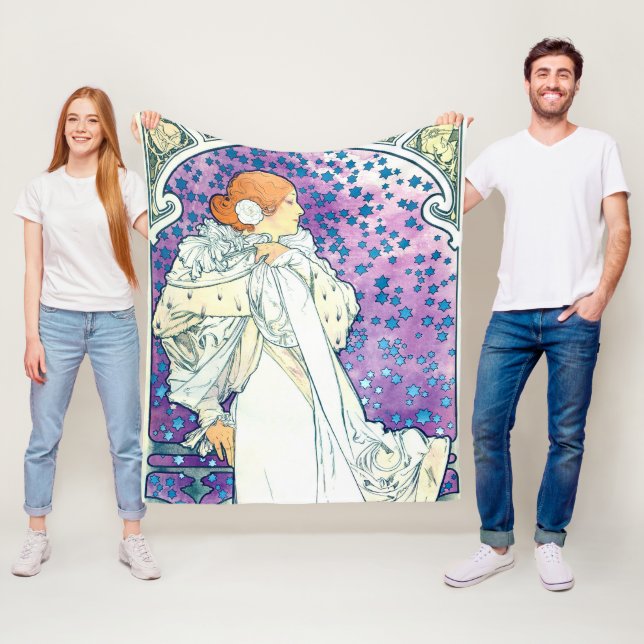 Manta Polar Dama de la Camelias, Alphonse Mucha (In situ)