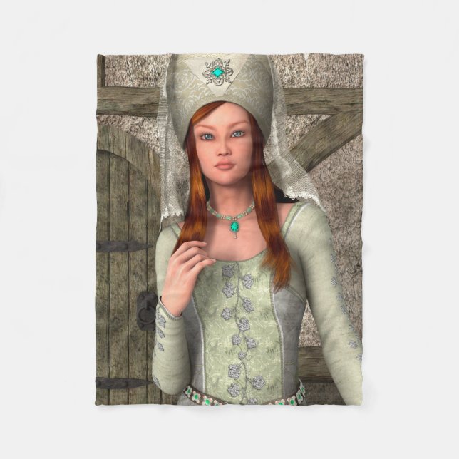 Manta Polar Dama Medieval  (Anverso)