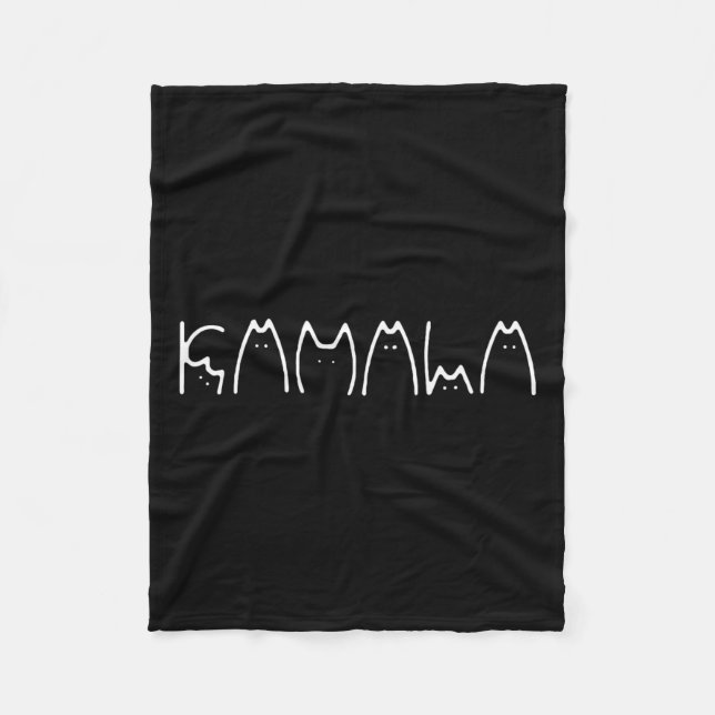 Manta Polar Damas De Kamala Harris Cat Lettering 2024 Electi (Anverso)