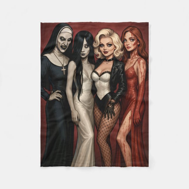 Manta Polar Damas del horror glamurosas (Anverso)