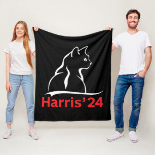Manta Polar Damas Gatas para Kamala Gata 2024 Presidenta Kamal