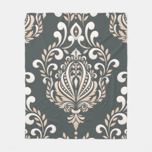 Manta Polar Damask Royal Fleece Blanket