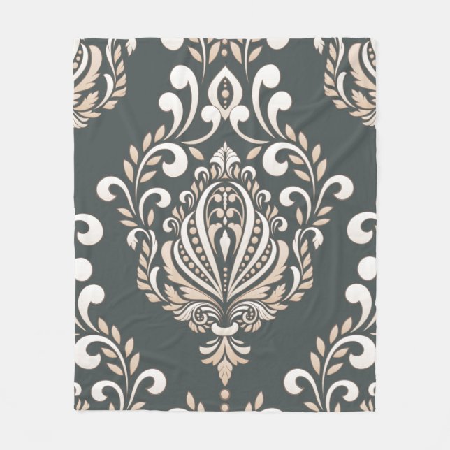 Manta Polar Damask Royal Fleece Blanket (Anverso)