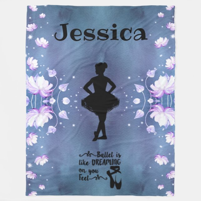 Manta Polar Dance Ballerina Dreaming Fleece Blanket (Anverso)