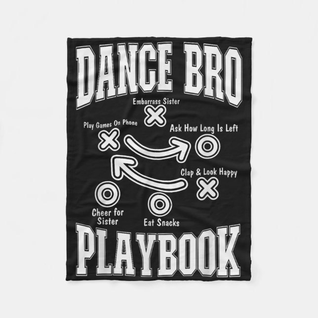 Manta Polar Dance Brother Playbook Comp Funny Bailando Orgullo (Anverso)