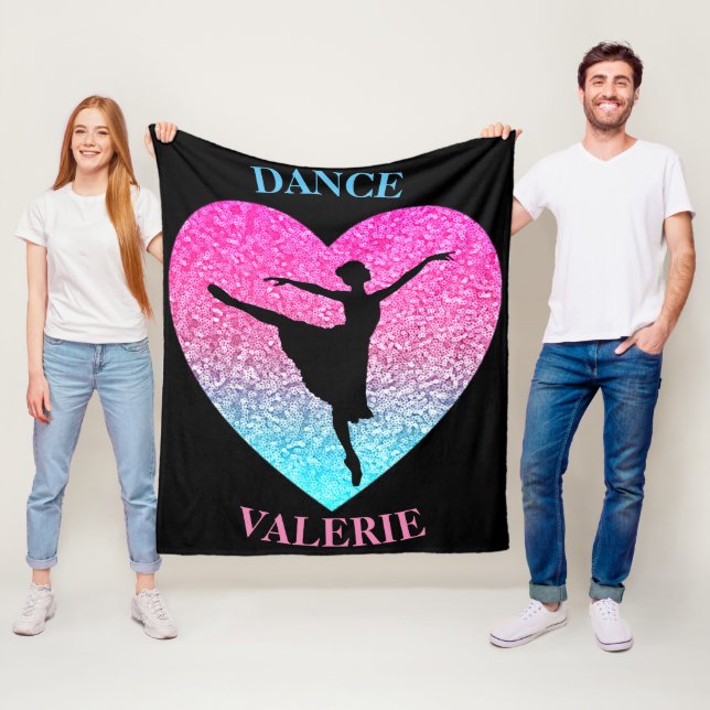 Manta Polar Dance Fleece Blanket con nombre personalizado (In situ)