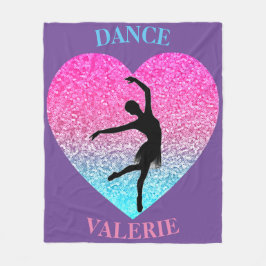 Manta Polar Dance Fleece Blanket con nombre personalizado