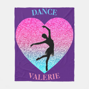 Manta Polar Dance Fleece Blanket con nombre personalizado