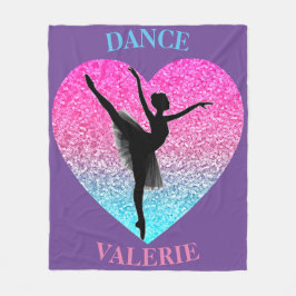 Manta Polar Dance Fleece Blanket con nombre personalizado