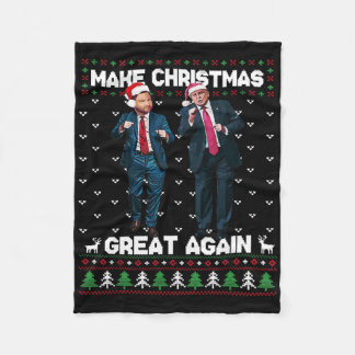Manta Polar Dancing Trump Santa y Dj Vance Hacen que la Navida